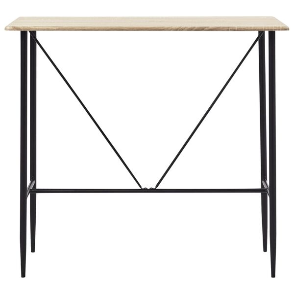 vidaXL 5-tlg. Bar-Set Kunstleder Schwarz