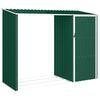 vidaXL Garten Brennholzlager Gr&uuml;n 245x98x159 cm Verzinkter Stahl