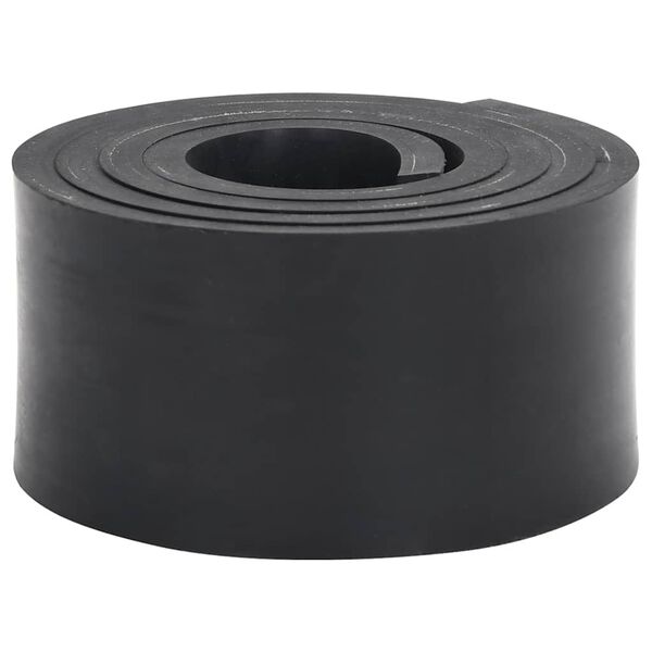 vidaXL Gummileiste f&uuml;r Schneepflug Schwarz 200x10x1 cm