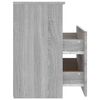 vidaXL Nachttisch Grau Sonoma 50x32x60 cm