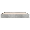 vidaXL Bettgestell Betongrau 135x190 cm Holzwerkstoff