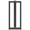 vidaXL Bartischbeine T-Form 2 Stk. Anthrazit 40x35x(90-91) cm Stahl