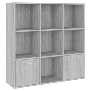 vidaXL B&uuml;cherschrank Grau Sonoma 98x30x98 cm