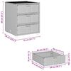 vidaXL Gartenschrank Grau 55x59x69 cm Poly Rattan