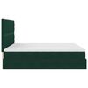 vidaXL Ottoman-Bett mit Matratzen Dunkelgr&uuml;n 160x200 cm Samt