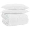 vidaXL Bettdecken Set mit Kissen 3 pcs Wei&szlig; Daunenfeder