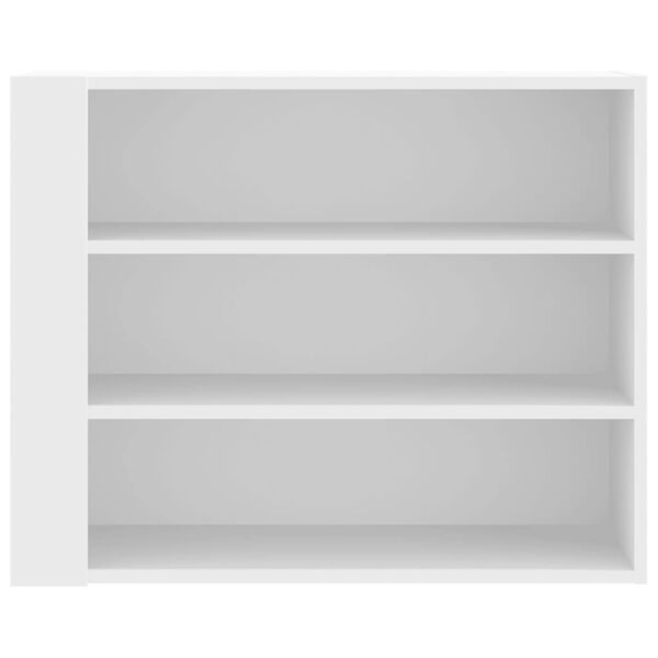 vidaXL Wandregal Wei&szlig; 75x35x60 cm Holzwerkstoff