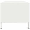 vidaXL Couchtisch Wei&szlig; 101,5x50x43,5 cm Kaltgewalzter Stahl