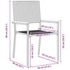 vidaXL Garten Essgruppe mit Kissen 5 pcs Grau Poly-Rattan