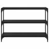 vidaXL B&uuml;cherregal Schwarz Eichen-Optik 100 x 33 x 70,5 cm