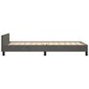 vidaXL Bettgestell ohne Matratze Dunkelgrau 100x200 cm Samt
