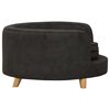 vidaXL Hundesofa Schwarz 69x69x36 cm Pl&uuml;sch