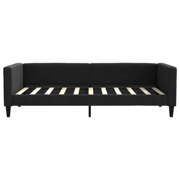 vidaXL Tagesbett Schwarz 90x190 cm Stoff