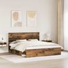 vidaXL Bettrahmen Altholz 200 x 200 cm Massives Kiefernholz