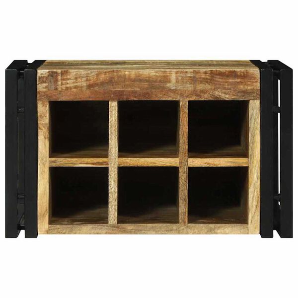 vidaXL Weinregal 2 pcs 46 x 35 x 27,5 cm Massivholz Mango