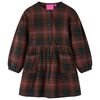 Kinderkleid mit Langen &Auml;rmeln Cognac 104
