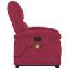 vidaXL Massagesessel mit Aufstehhilfe Weinrot Samt