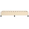 vidaXL Bettgestell ohne Matratze Creme 80x200 cm Stoff