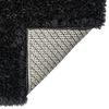 vidaXL Shaggy-Teppich Hochflor Schwarz 120x170 cm 50 mm