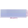 vidaXL Balkon-Sichtschutz Blau und Wei&szlig; 90x400 cm HDPE