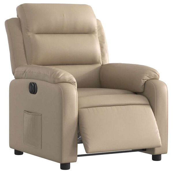 vidaXL Relaxsessel Elektrisch Cappuccino-Braun Kunstleder