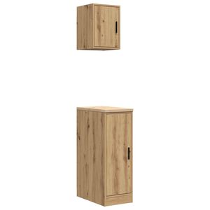 vidaXL Garagenschr&auml;nke 2 Stk. Artisan-Eiche Holzwerkstoff