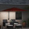 vidaXL Gartenparasol Terrakotta 248,5 x 247,5 x 160 cm Stoff