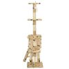 vidaXL Katzenkratzbaum mit Sisal 138 cm Beige Pfoten-Aufdruck
