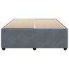 vidaXL Bettgestell ohne Matratze Dunkelgrau 140x190 cm Samt