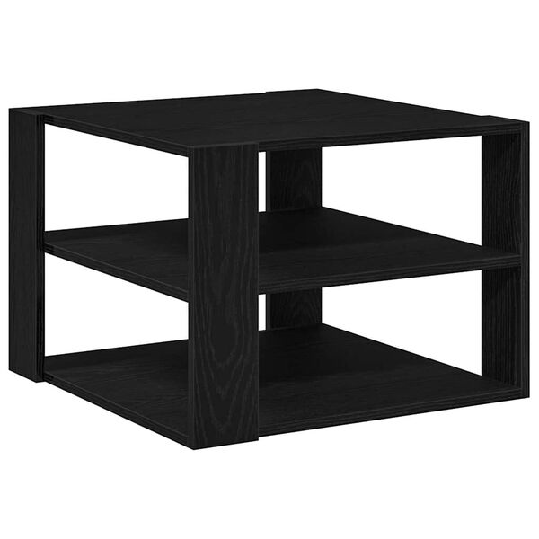 vidaXL Couchtisch Schwarz Eichen-Optik 59,5 x 59,5 x 40 cm