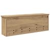 vidaXL Wandmontierter Kleiderst&auml;nder Artisan-Eiche 75 x 16 x 26 cm
