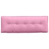 vidaXL R&uuml;ckenkissen Rosa 140 x 19 x 50 cm Stoff