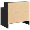 vidaXL Nachttisch mit Schublade Schwarz Eichen-Optik 51x31x47 cm