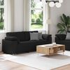 vidaXL Sofa 2 pcs Schwarz 219 x 80 x 82 cm Stoff