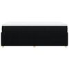 vidaXL Boxspringbett mit Matratze Schwarz 90x190 cm Stoff