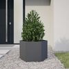 vidaXL Pflanzk&uuml;bel Anthrazit Sechseckig 69x60x45 Stahl