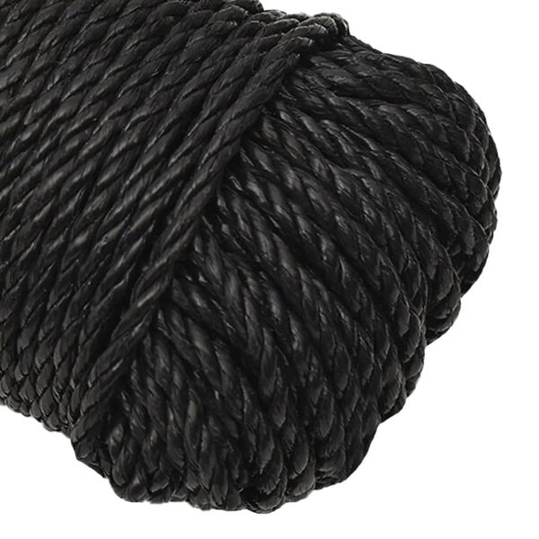 vidaXL Arbeitsseil Schwarz 3 mm 500 m Polypropylen
