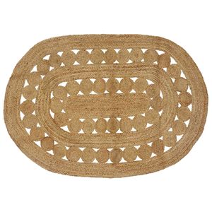 vidaXL Bereichsteppich Natur 122 x 183 cm Jute
