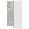 vidaXL H&auml;ngeschrank Betongrau und Wei&szlig; 57 x 57 x 100 cm Holzwerkstoff