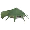 vidaXL Teepee Zelt mit Dach Gr&uuml;n und Grau 600 x 600 x 347 cm