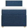 vidaXL Boxspringbett mit Matratze Blau 100x200 cm Stoff