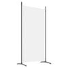 vidaXL 2-tlg. Paravent Wei&szlig; 175x180 cm Stoff