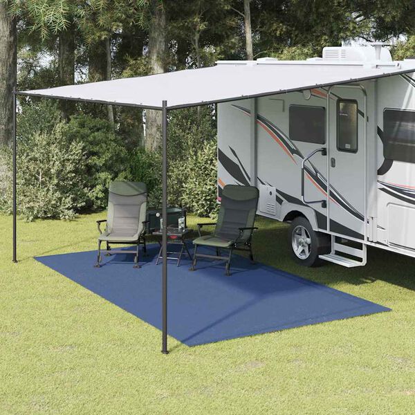 vidaXL Zeltteppich Blau 400 x 350 cm Polyester