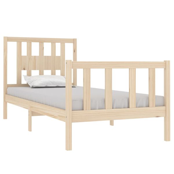 vidaXL Massivholzbett 90x190 cm