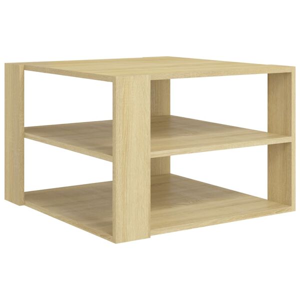 vidaXL Couchtisch Sonoma-Eiche 60x60x40 cm Holzwerkstoff