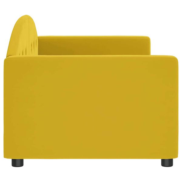 vidaXL Tagesbett Gelb 80x200 cm Samt