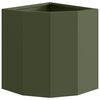 vidaXL Eckpflanzer Olivgr&uuml;n 30 x 30 x 35 cm Stahl