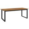 vidaXL Gartentisch mit Beinen in U-Form 200x90x75 cm Massivholz Akazie