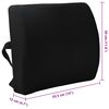 vidaXL R&uuml;cken Kissen mit Kissen Schwarz 35,5 x 30 x 12 cm Mit Netz