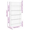 vidaXL Pflanzenregale Braun 90 x 15 x 180 cm Impr&auml;gniertes Kiefernholz